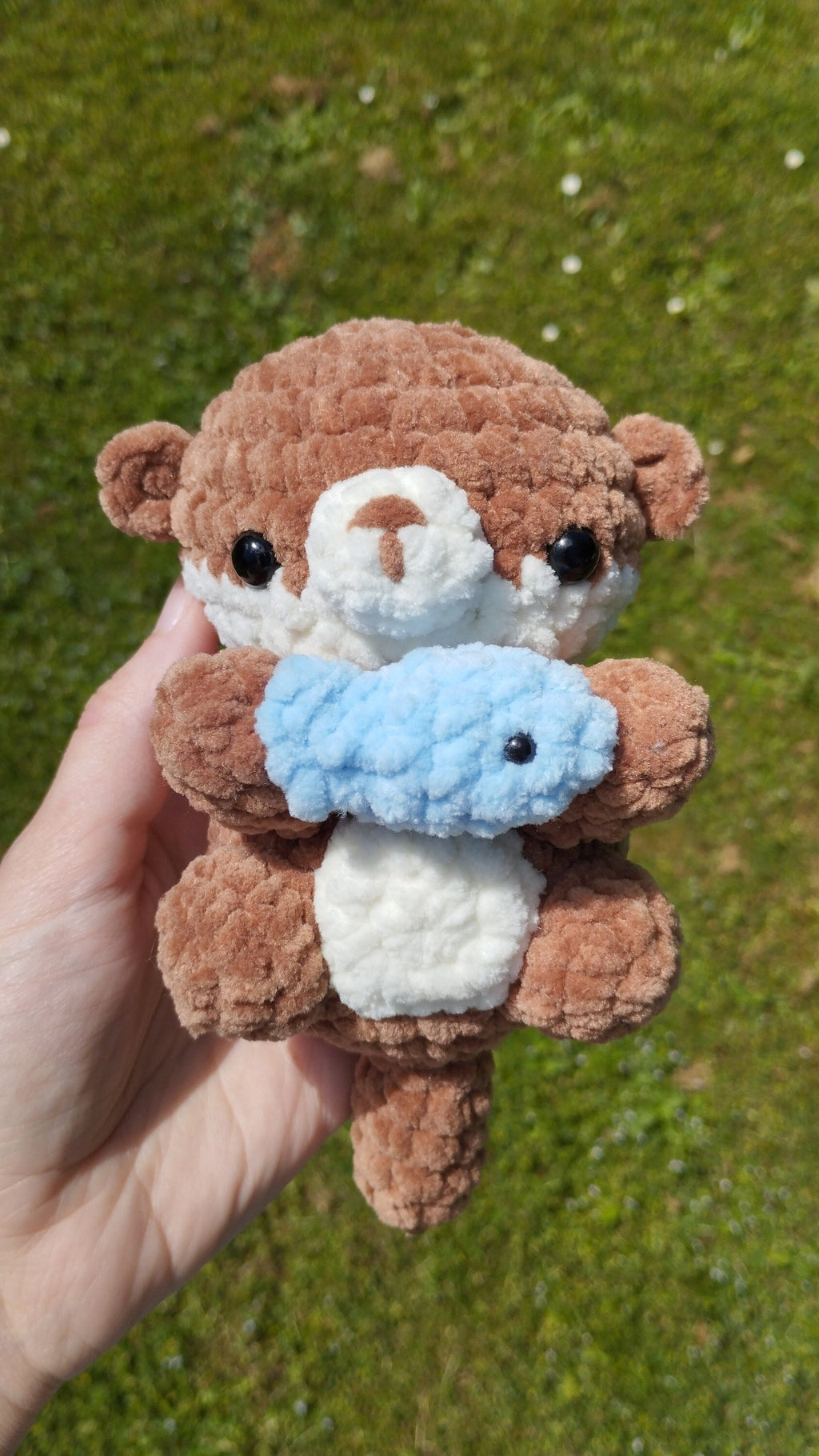 Peluche loutre personnalisable au crochet