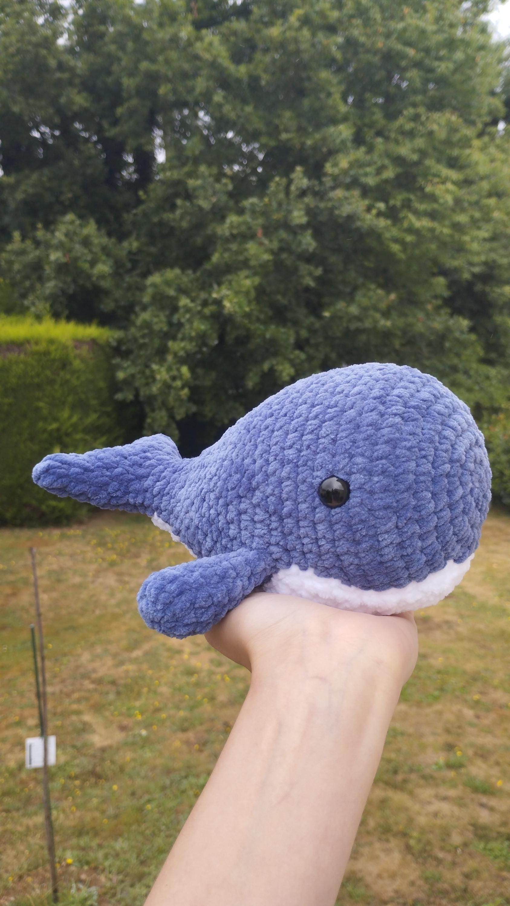 Peluche baleine au crochet